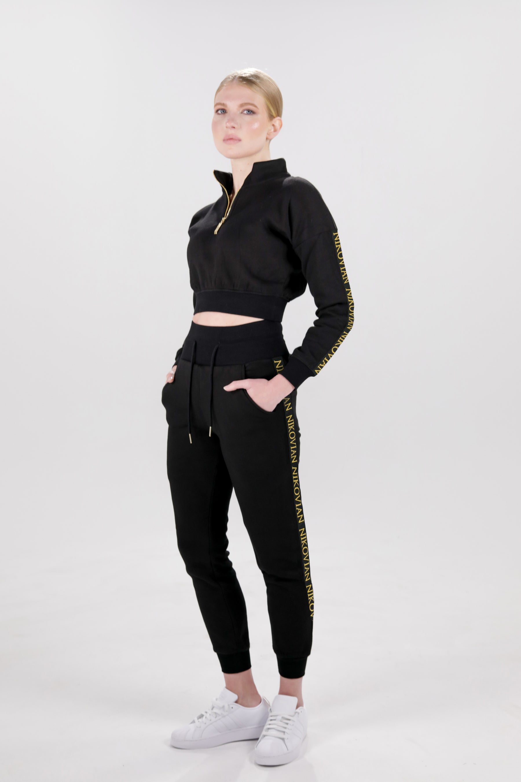 Black Crop Sweatshirt