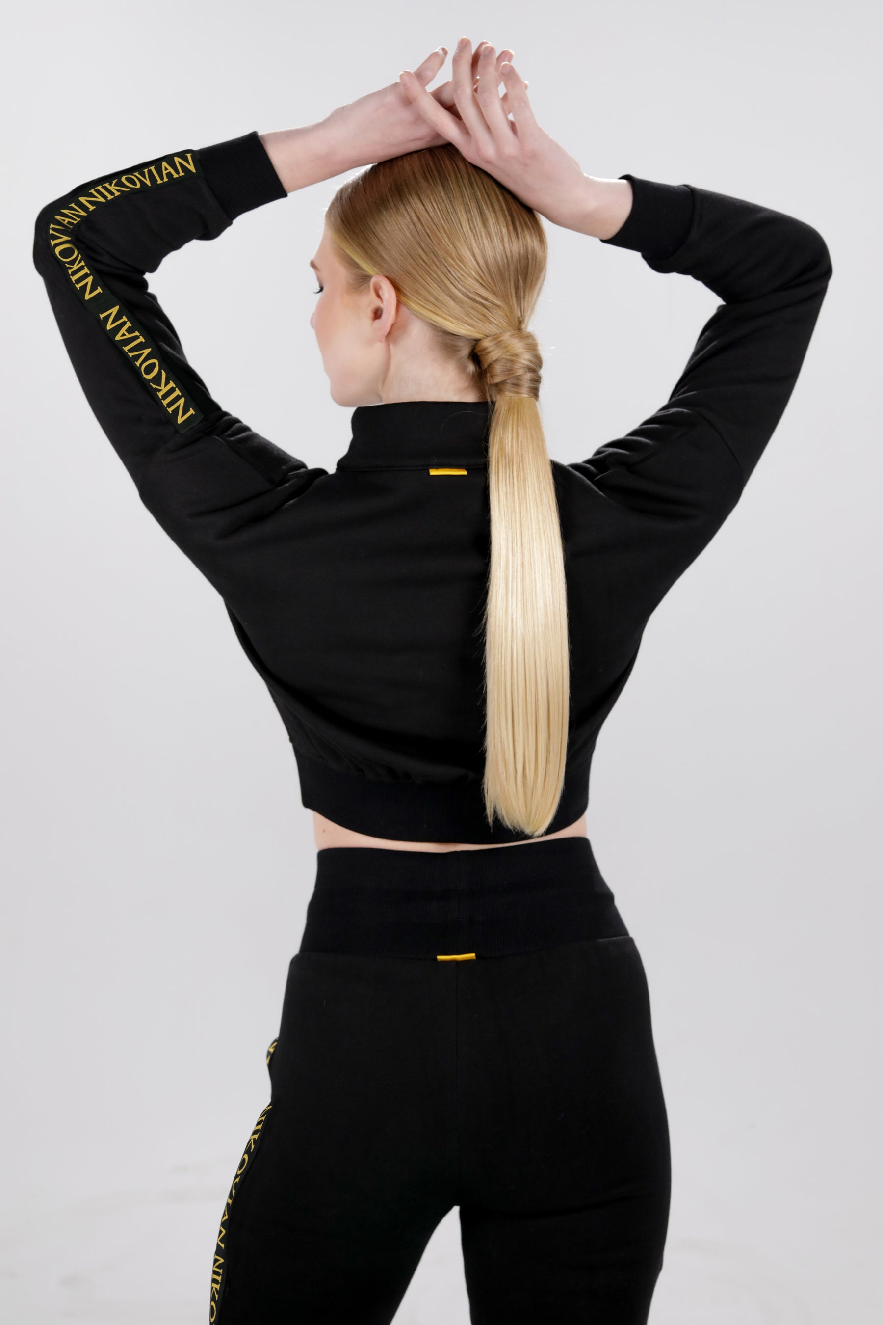 Black Crop Sweatshirt